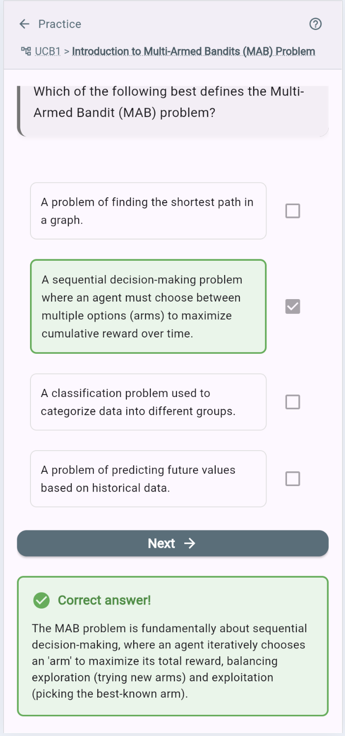Feedback intelligent et adaptatif
